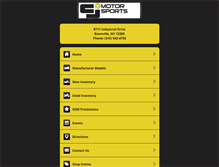 Tablet Screenshot of cjmotorsportsonline.com